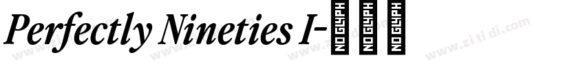 Perfectly Nineties I字体转换 Perfectly Nineties I字体转换